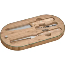 Okiyo Suraisu Bamboo Food & Wine Set Unbranded
